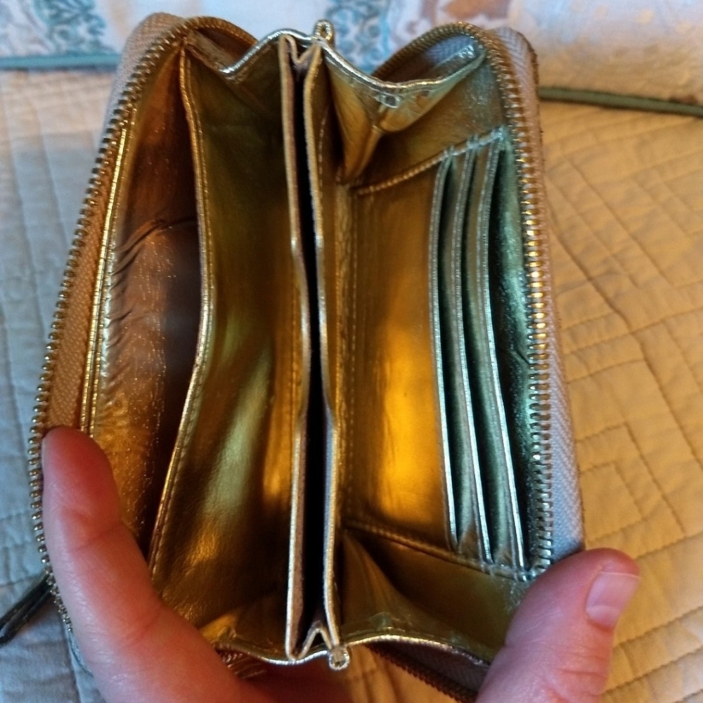 Michael Kors Bedford Continental Python Mini Wall… - image 2